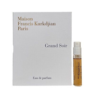 #ad Maison Francis Kurkdjian Grand Soir Eau de Parfum Vial Spray 2ml New With Card $15.00