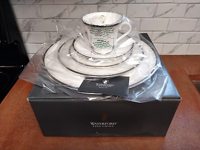 #ad Waterford China Brocade Pattern 5 Piece Place Setting New In Box $125.00