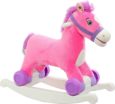 #ad Rockin#x27; Rider Candy 2 In 1 Pony Ride On Pink $214.99