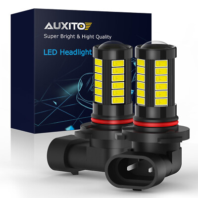 #ad AUXITO 9006 HB4 LED Fog Driving Light DRL 6000K Super Bright Super White Bulbs $12.99