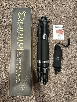 #ad *USED * GiottosMT 8180CarbonFiber 10.5 63quot;Tripod Legs $80.00