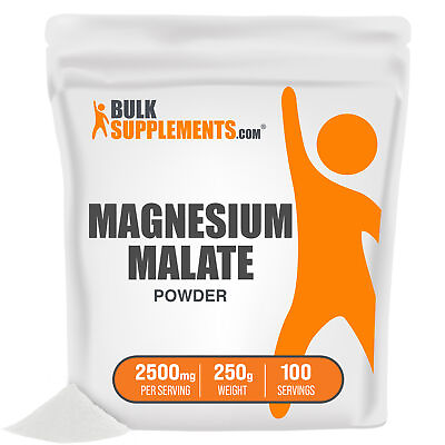 #ad BulkSupplements Pure Magnesium Malate Powder High Absorption 2500mg Servings $42.96