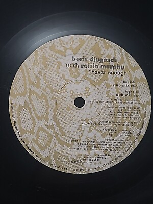 #ad Boris Dlugosch With Roisin Murphy* Never Enough 12quot; Vinyl $20.00