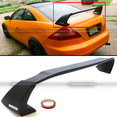 #ad Fits 03 07 Honda Accord 2DR Coupe Unpainted Mugen Style RR Trunk Wing Spoiler $99.99