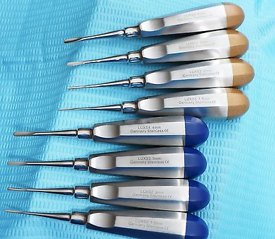 #ad GERMAN 8 PC STRAIGHT DENTAL SURGERY EXTRACTING LUXATING APICAL ROOT TIP ELEVATOR $28.49