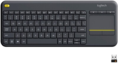 #ad Logitech K400 Plus TKL Wireless Membrane Keyboard for PC TV Laptop Tablet w... $19.99