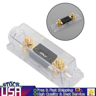 #ad 100A 1 in 1 Out ANL Transparent Fuse Holder w Fuse Piece Car Audio Fuse Block. $13.85