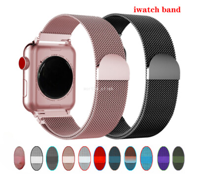 #ad Magnetic Metal Loop Band Strap For Apple Watch Series 9 8 7 6 5 4 32 38 42 45 49 $9.88
