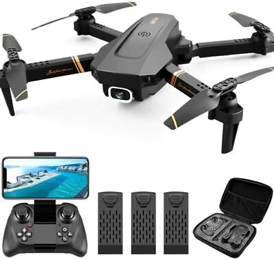 #ad Quad Air Drone RC Drone 4k HD Wide Angle Dual Camera WIFI FPV Drone 3Battery $38.89