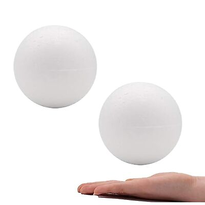 #ad 4.7 Inch Pack Of 2 Foam Balls For Crafts White Polystyrene Craft Foam Balls Fo $17.09