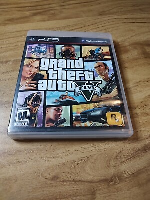 #ad PS3 GTA 5 Grand Theft Auto V Manual included Tested amp; Working $9.99
