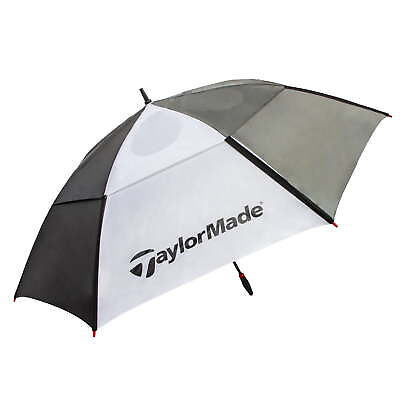 #ad TaylorMade 68 inch Auto Open Vented Golf Umbrella Black White $21.94