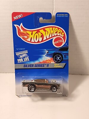 #ad Hot Wheels Silver Series II #x27;57 Chevy Big Blown Engine Die Cast Car $3.59