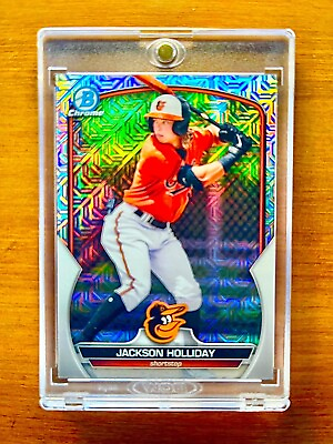 #ad #ad Jackson Holliday RARE ROOKIE MOJO REFRACTOR INVESTMENT CARD SSP CHROME ROY MINT $59.99