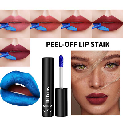 Transfer Proof Peel Off Lip Stain Cosmetic Lipstick Matte Romantic Peel Off $3.03