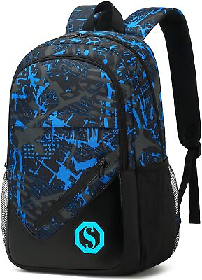 #ad Backpack for Kids Boys Elementary Bookbag 17 Inch Middle School Bag Primary W... $32.77