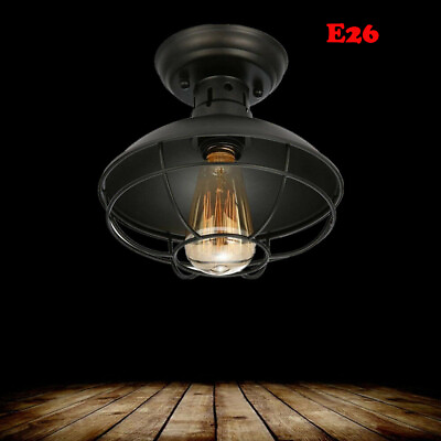 #ad Farmhouse Rustic Industrial Pendant Light Hanging Ceiling Pendant Lamp Fixture $26.00