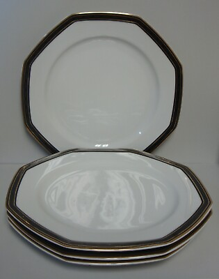 #ad Christopher Stuart BLACK DRESS Dinner Plates SETS OF FOUR More Items Available $75.95