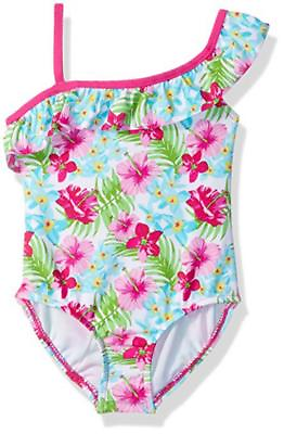#ad Kiko amp; Max Infant Girls 1pc Floral Swimsuit Size 3 6M 6 9M 12M 18M 24M $8.24