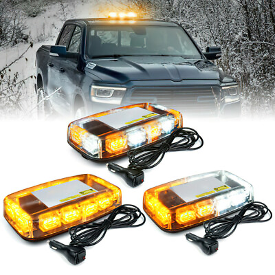 #ad 36 LED Strobe Light Bar w Magnetic Base Car Rooftop Emergency Flashing Warning $29.21