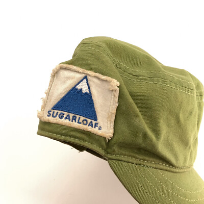 #ad Sugarloaf USA Maine Skiing Side Patch Cadet Cap 51 $35.99