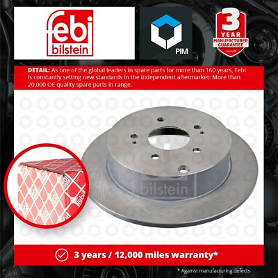 #ad 2x Brake Discs Pair Solid Rear 302mm 108444 Febi Set MN102438 MR955407 MR955408 GBP 59.64