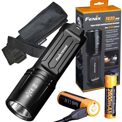 #ad Fenix TK35UE 2018 3200 Lumen CREE LED Tactical Flashlight w batteries Ultimate $179.95