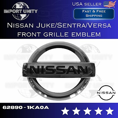 #ad Nissan SENTRA 2013 2019 Juke 2011 2017 Versa 2012 2014 Front Grille Emblem $16.99
