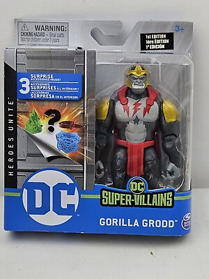 #ad DC Heroes Unite GORILLA GRODD 4quot; Action Figure Super Villains Spin Master Sealed $10.79