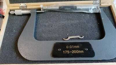 #ad 175 200 mm 0.01 mm Mechanical Outside Micrometer in box wood STRONGER $99.00