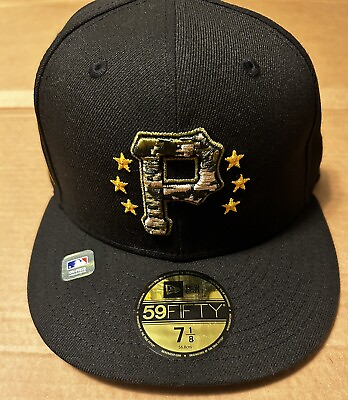 #ad Men#x27;s New Era Black Pittsburgh Pirates 2024 Armed Forces Day On Field 59FIFTY $40.00
