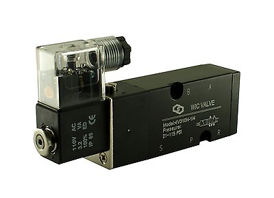 #ad 1 4quot; Inch 4 Way 2 Position Namur Base Mount Electric Solenoid Air Valve 220V AC $36.99