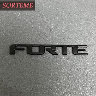 #ad Metal Matte Black Rear Trunk #x27;#x27; FORTE #x27;#x27; Emblem Badge Sticker Nameplate Replace $12.37