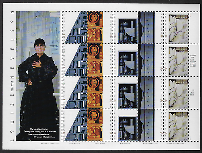 #ad US Stamps Full Pane of 20 Louise Nevelson #3379 3383 MNH $10.62