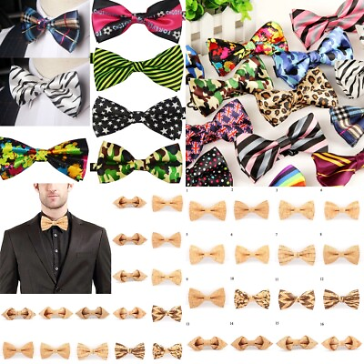 #ad Bowtie Mens Adjustable Formal Wedding Party Necktie Bow Tie Muti Color Tuxedo $2.32