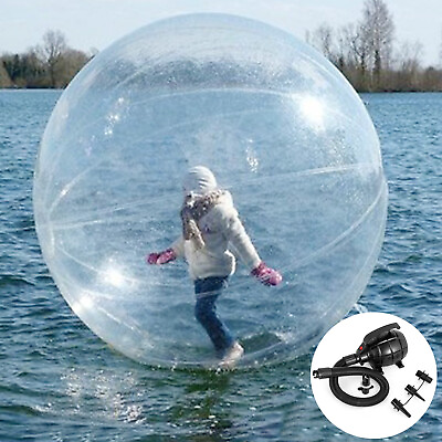 #ad 2m Water Walking Walker Ball Inflatable PVC Tizip zippe Roll Ball W Blower $154.99