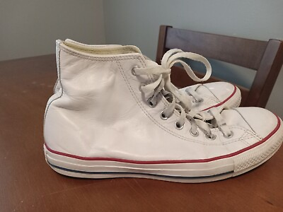 #ad Converse Chuck Taylor All Star Leather High Top White 132169C Men#x27;s 9 Women#x27;s 11 $24.99