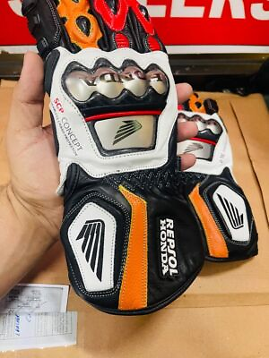 #ad Marc Marquez Repsol Honda Gloves Motorbike Motorcycle Racing Gloves $85.00