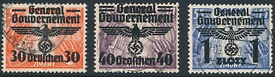 #ad Stamp Germany Poland General Gov#x27;t Mi 030 2 Sc N48 50 1940 WWII 3rd Reich U $11.95