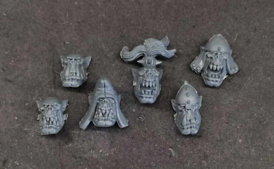 #ad Warhammer The Old World Orcs And Goblins Orc Boyz Mob Heads x6 DBB144 GBP 4.99