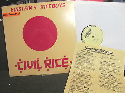 #ad Einstein#x27;s Riceboys Civil Rice #x27;83 vinyl LP QL Records Milwaukee devo kbd orig $39.00