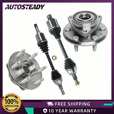 #ad Front CV Axle Shaft Wheel Bearing Hub for Chevy Traverse Enclave Arcadia Outlook $205.99