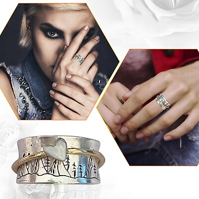 #ad Personalized Ring Inspiration Ring Mountain Jewelry Chunky Crystal Rings $6.22