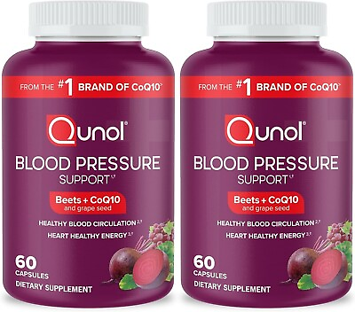 #ad Qunol Beets Capsules for Blood Pressure Support 3 in 1 Beets Coq10 Grape Se $76.74
