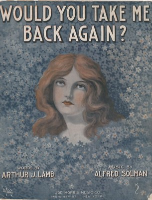 #ad Would You Take Me Back Again Marie Wells Photo 1913 2nd Vintage Sheet Music $6.99