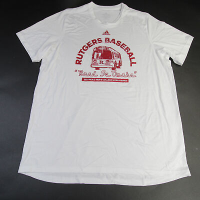 #ad Rutgers Scarlet Knights adidas Creator Short Sleeve Shirt Men#x27;s White New $17.14