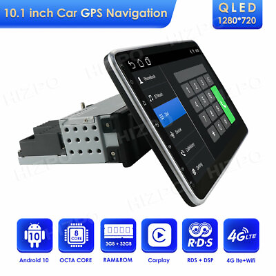 #ad 10.1quot; Android 10 8 Core 332GB Car GPS Radio Stereo Wifi 4G LTE 1 DIN Multimedia $199.00