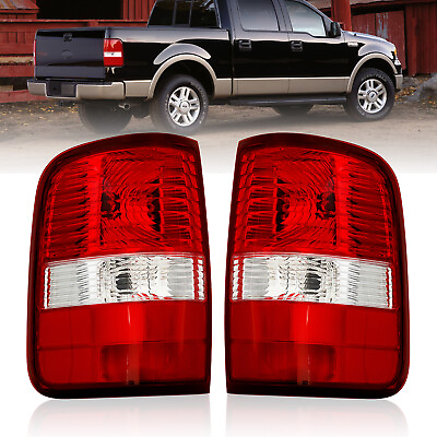 #ad Red Tail Lights PassengerDriver Side Fit For 2004 2005 2006 2007 2008 Ford F150 $43.80
