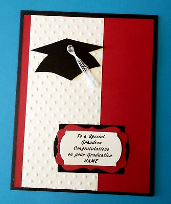 #ad Graduation Card with Personalized Name for Son Grandson Nephew has Verse Inside $5.25