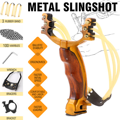 #ad Slingshot Kit Hunting Heavy Duty Slingshot Wrist West Kit For Adult Boys Teen $34.99